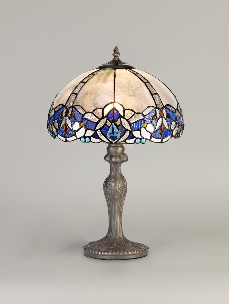 Tiffany Table Lamp Blue Glass | Tiffany Table Lamps