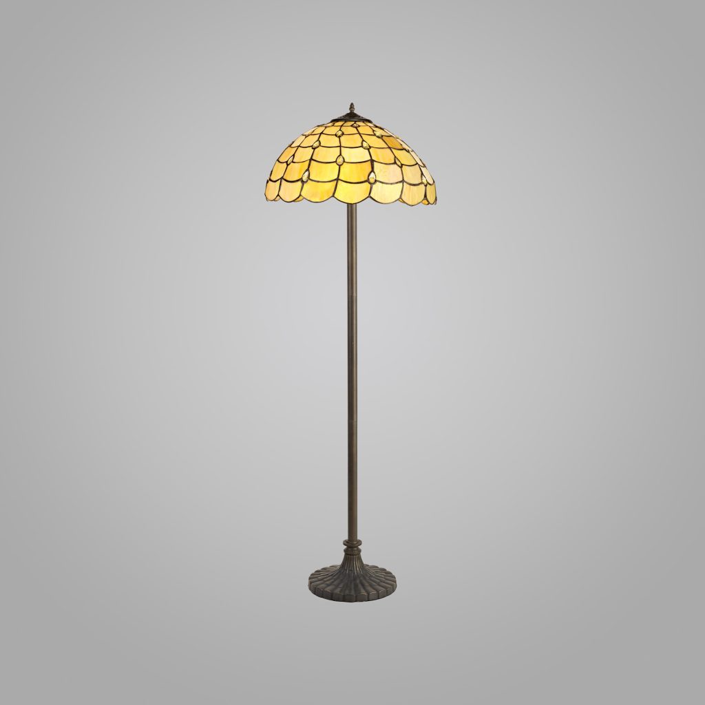 Tiffany Floor Lamps | Tiffany Beige Floor Lamp
