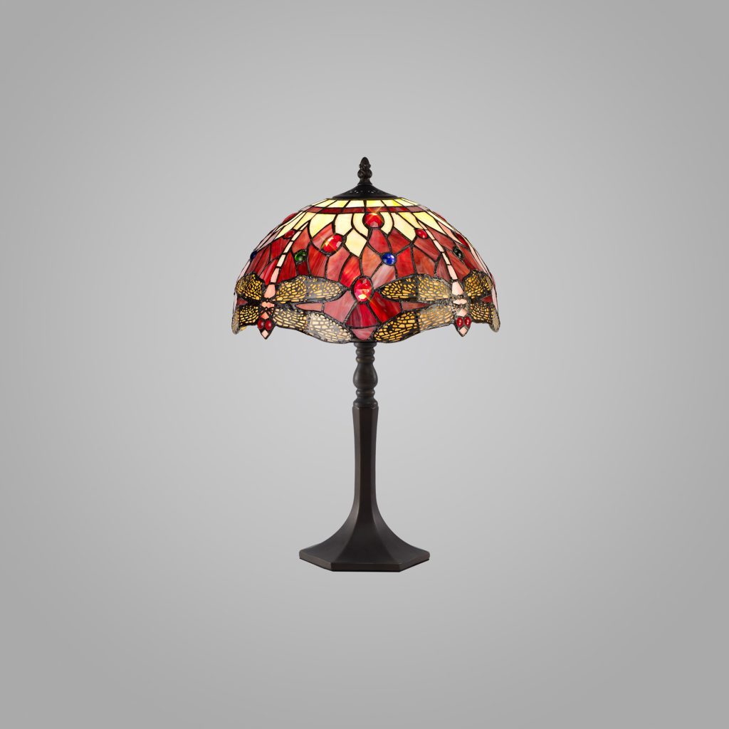 Purple Dragonfly Tiffany Table Lamp | Tiffany Table Lamps