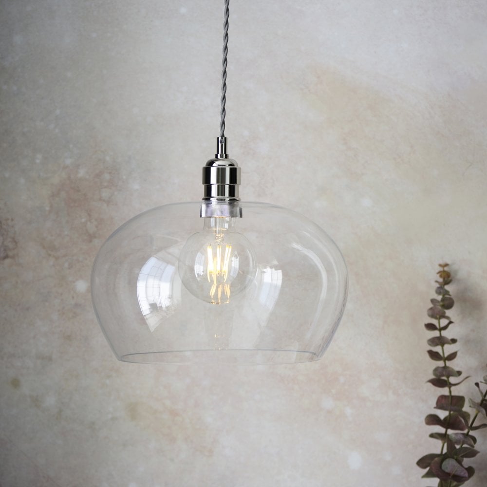 Kitchen Island Pendant | Single Pendant Dome Glass