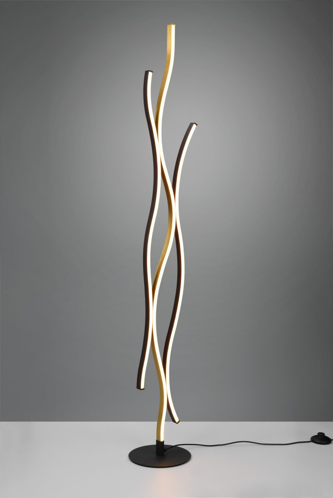 Black & Brass Floor Lamp | LED Floor Lamps