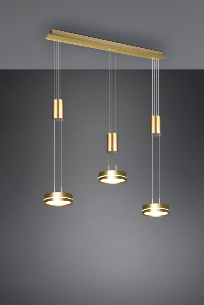 Brass Rise & Fall Pendant | Kitchen Island Bar Pendants