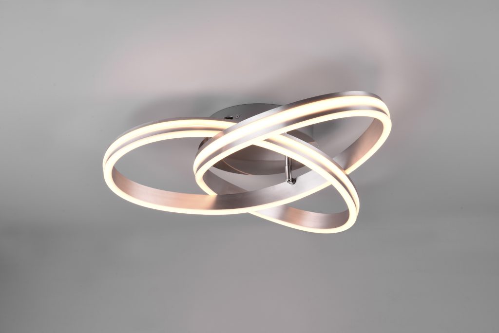 LED Flush Ceiling Light Nickel | LED Ceiling Lights