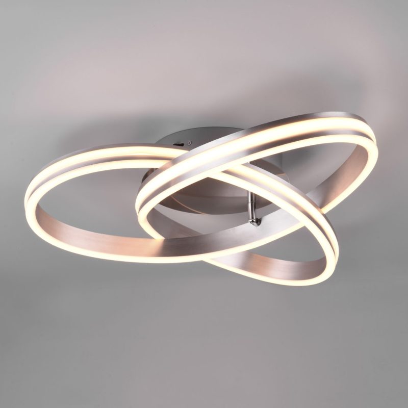 LED Flush Ceiling Light Nickel | LED Ceiling Lights