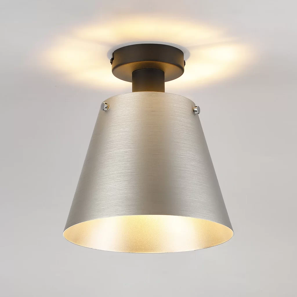 Silver Semi-Flush Light | Semi Flush Ceiling Lights