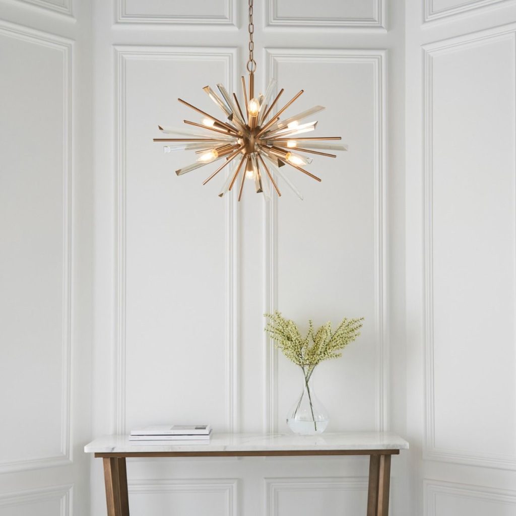 Helix Antique brass pendant | modern pendant light