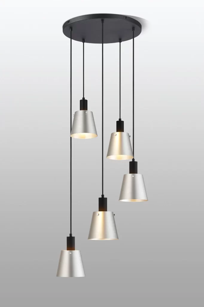 Modern Black Spiral Pendant | Stairwell Spiral Lights