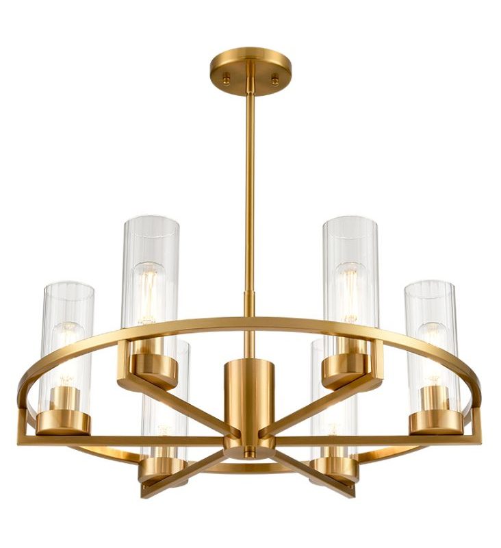 Camelot 6lt Pendant Aged Brass | Brass Ceiling Pendant Light