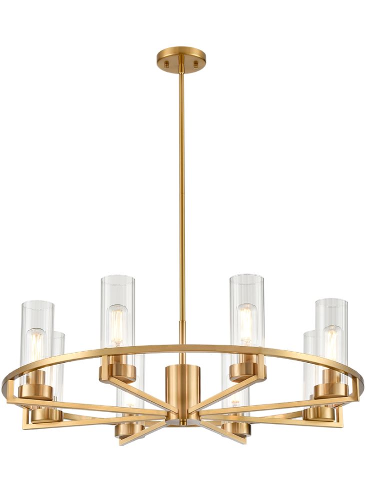 Camelot 8lt Pendant Aged Brass | Brass Ceiling Pendant Light