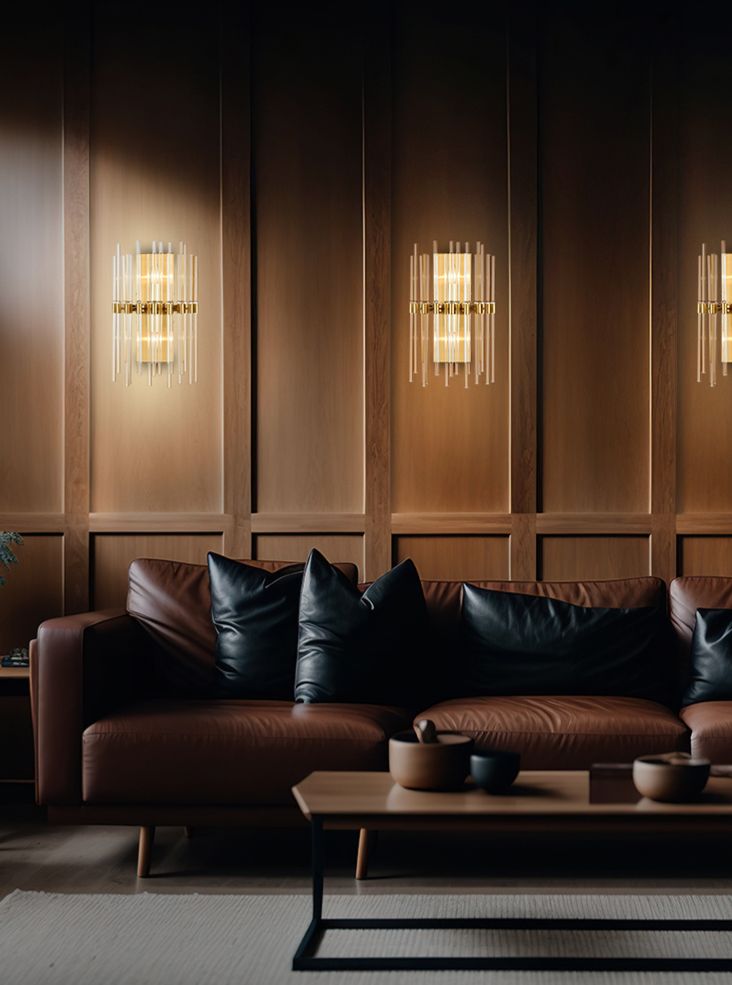 Franklite FL2484-2 Celestial 2 Light Wall Light Aged Brass - Image 3