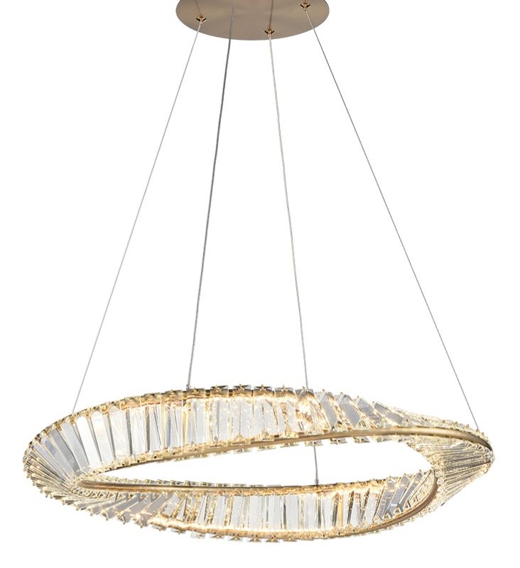 Franklite PCH453 Cleopatra Pendant | Brass Crystal Pendant Light