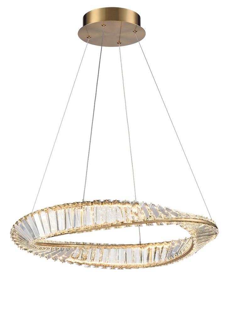 Franklite PCH453 Cleopatra Pendant | Brass Crystal Pendant Light