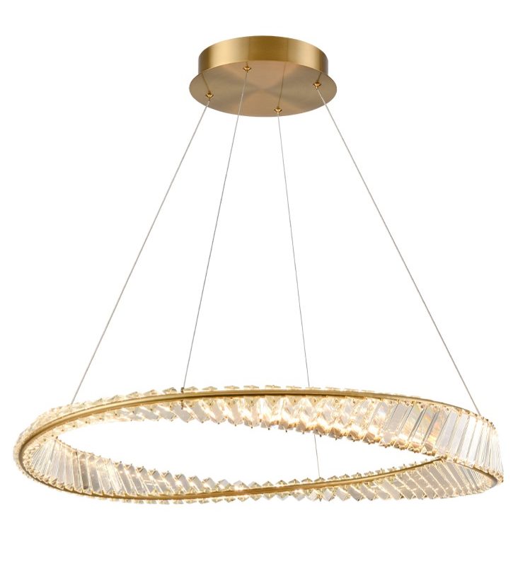 PCH454 Cleopatra Crystal Pendant | Brass Crystal Pendant Light