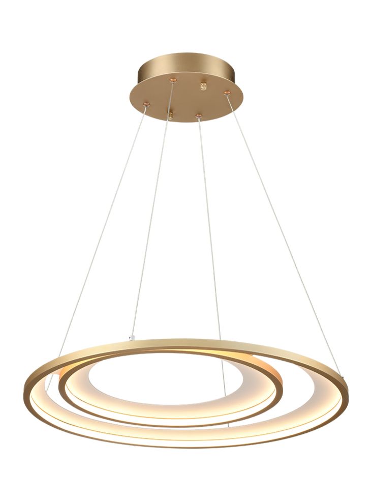 Halo LED Pendant Matt Gold | Modern Ceiling Pendants