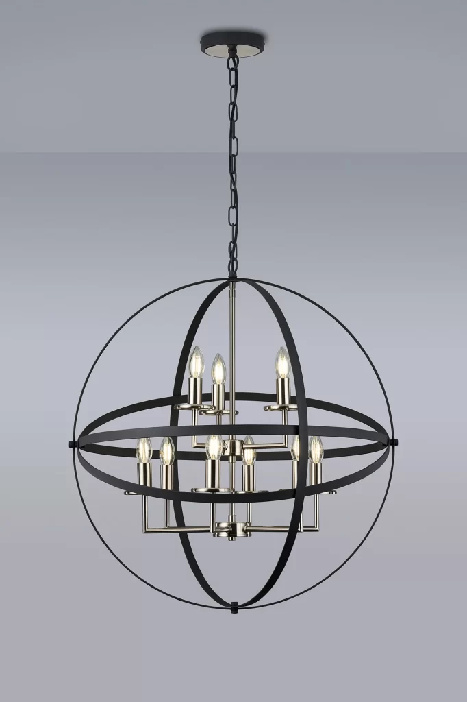 Ceiling Pendant Lights | Large Anthracite Globe Pendant