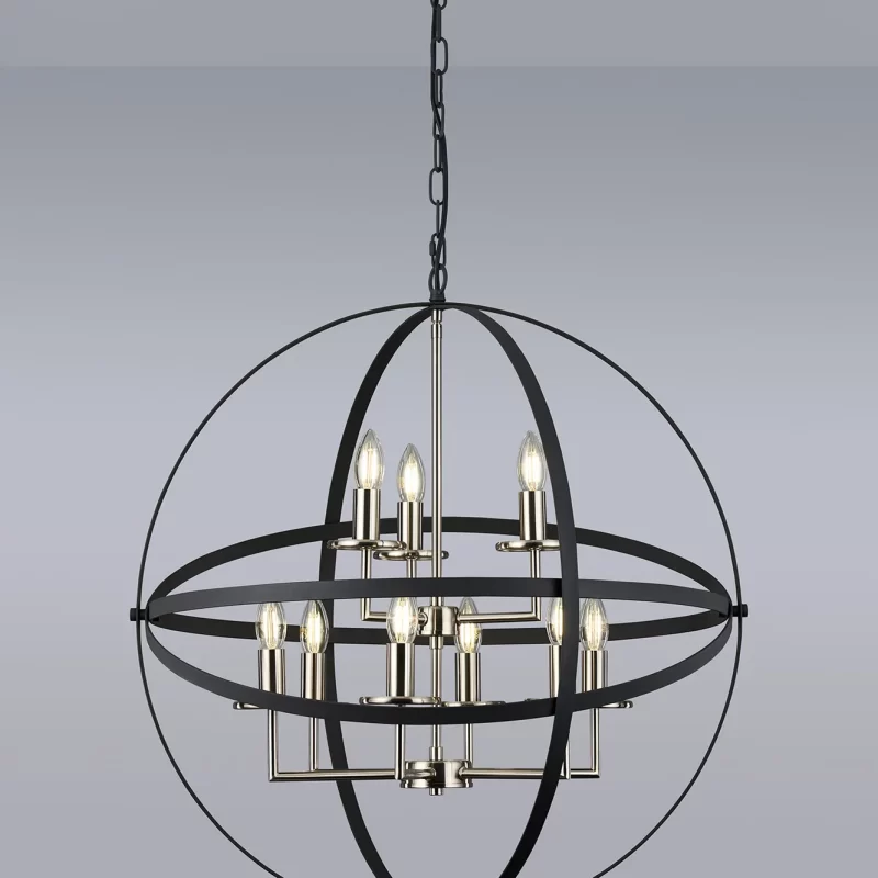 Ceiling Pendant Lights | Large Anthracite Globe Pendant