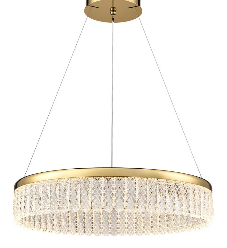 Gold Crystal Ceiling Pendant | Kitchen Island Pendant Light