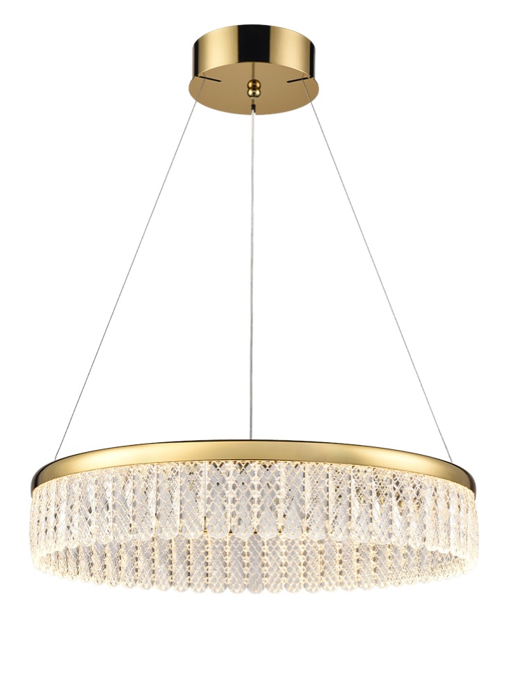 Gold Crystal Ceiling Pendant | Kitchen Island Pendant Light