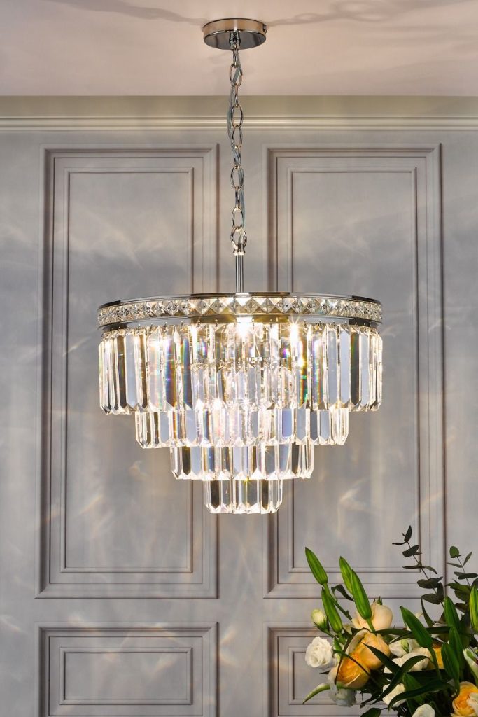 Vyana 4 Light Pendant | Crystal Pendant Light
