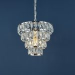 Dar CER0150 Cerys Single Pendant | Crystal Pendant Light