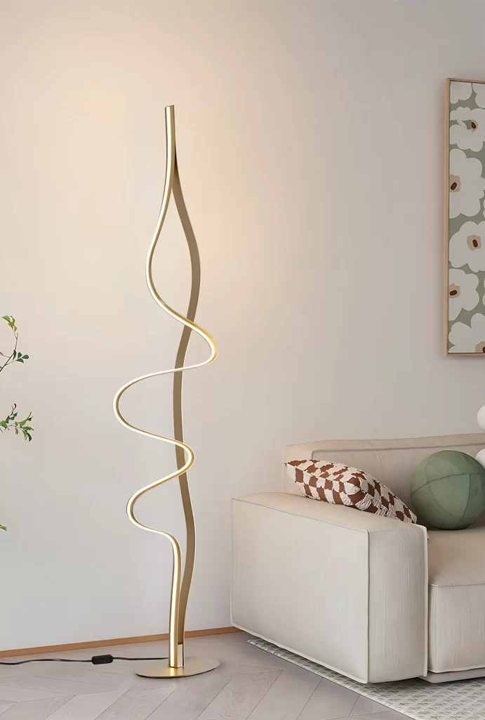 Modern LED Floor Lamp Gold | LED Floor Lamps