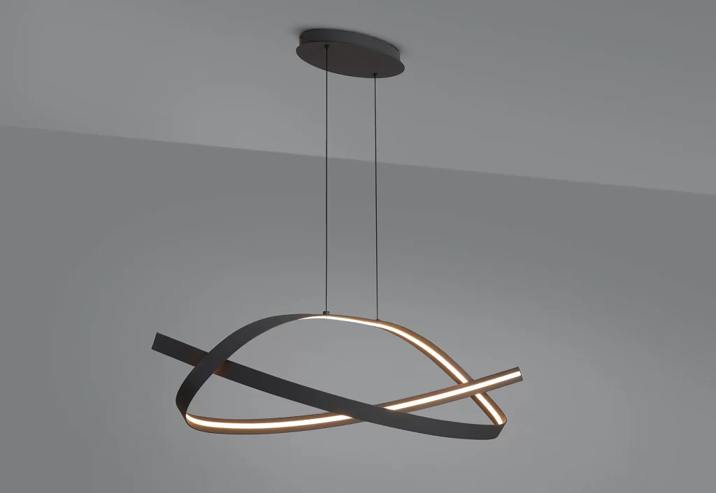 Modern Loop Pendant Grey | Modern Pendant Light