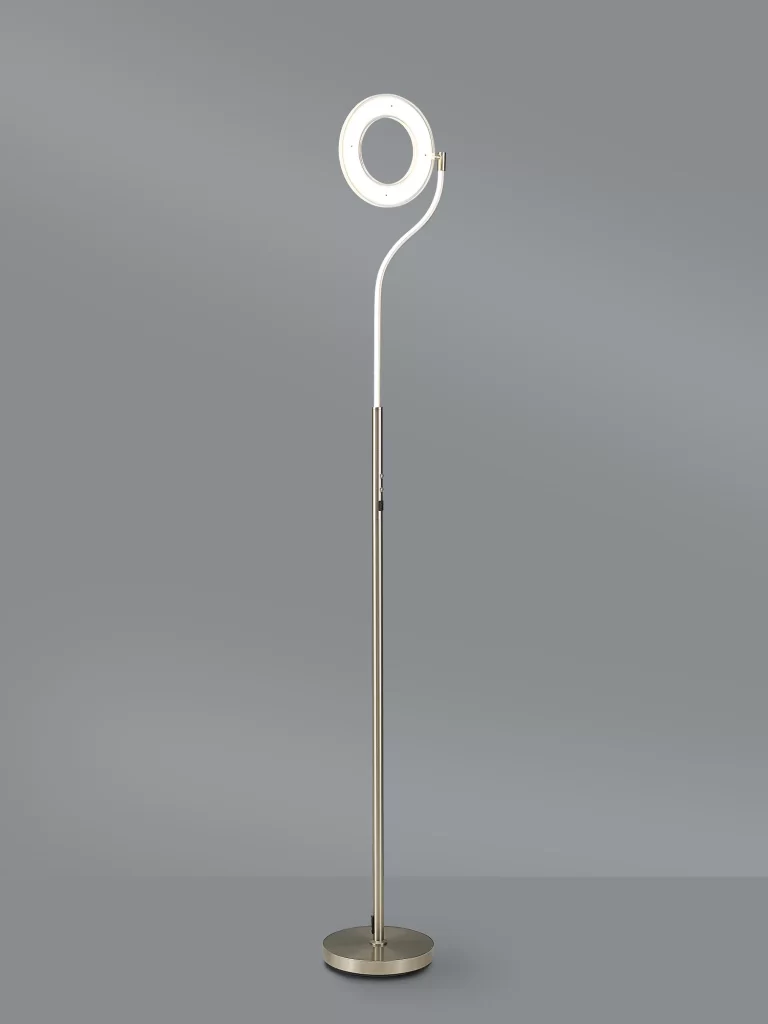 LED Floor Lamp Satin Nickel | Modern LED Floor Lamps