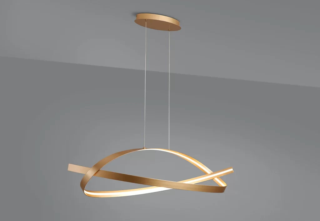 Modern Loop Pendant Gold | Modern Pendant Light