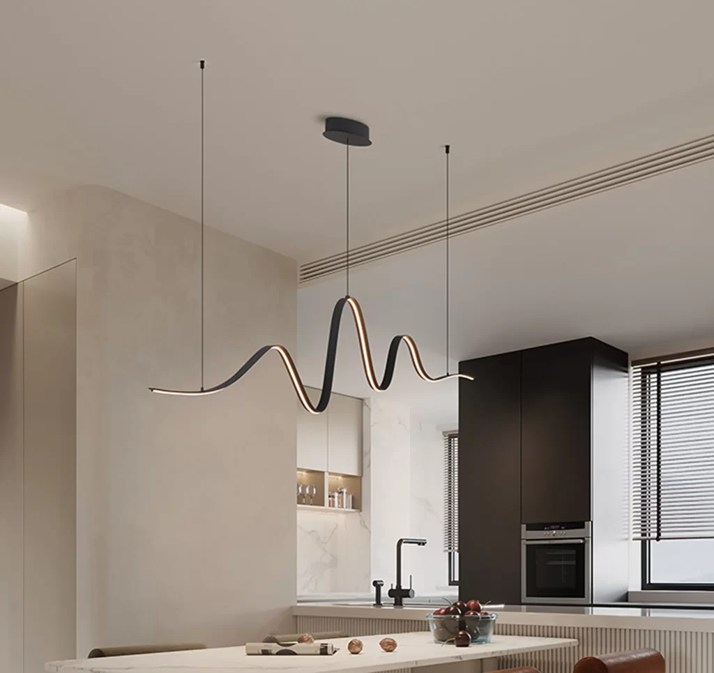 Wave Grey LED Pendant | Modern LED Pendants