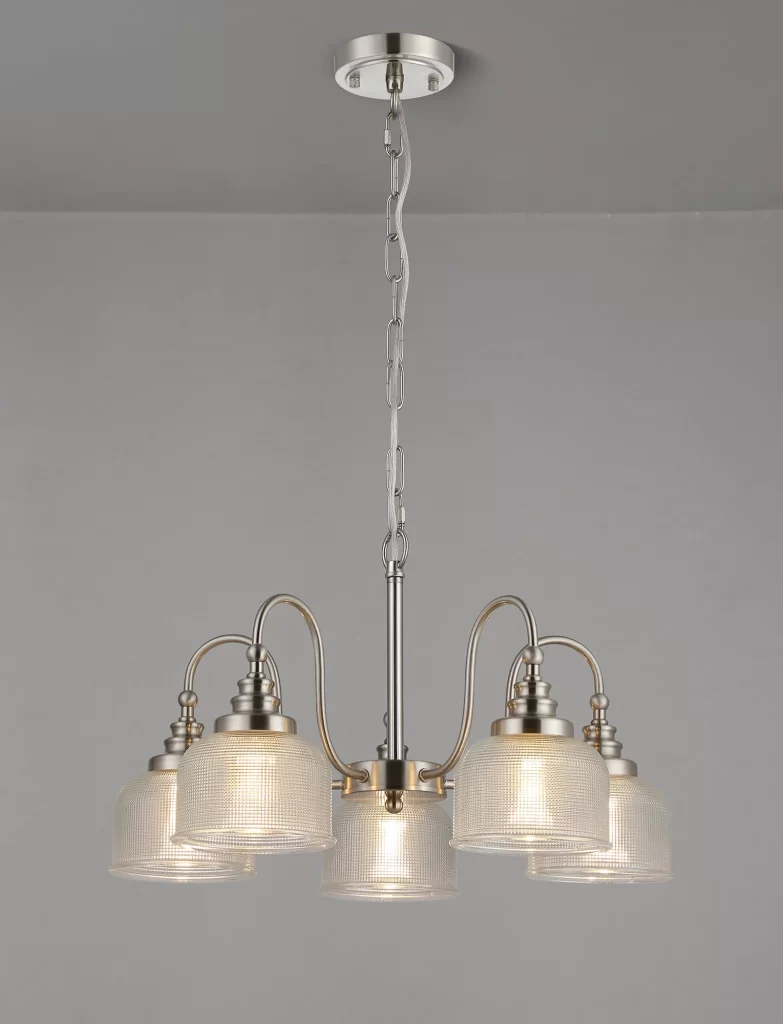 5Lt Satin Nickel Pendant | Satin Nickel Ceiling Lights