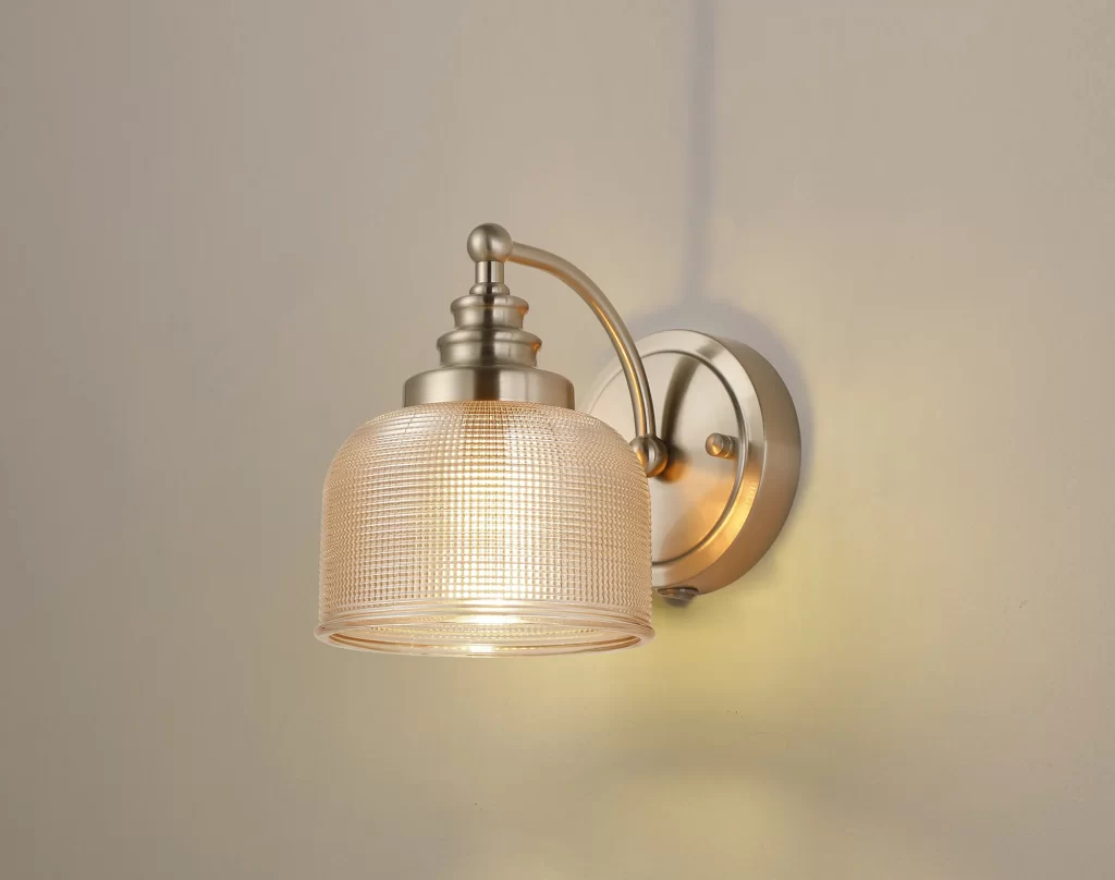 Single Nickel Wall Light | Traditional Wall Lights