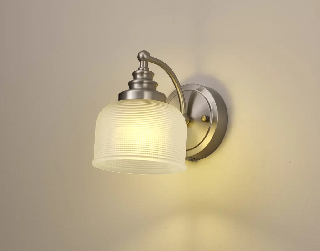 Brushed Nickel Twin Wall Light | Traditional Wall Lights